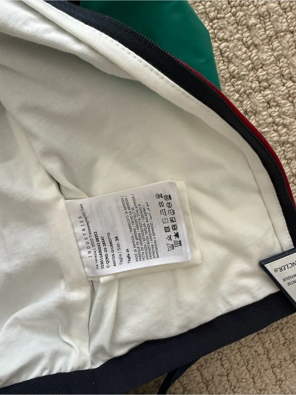 Moncler Green Hooded Windbreaker/Rain Jacket - 3T